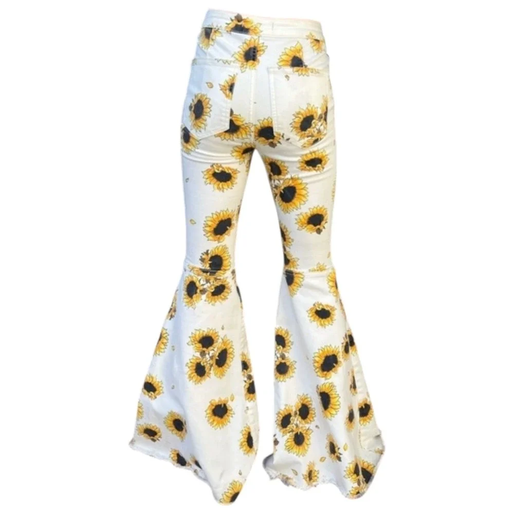 Free People wide high‑rise stretch